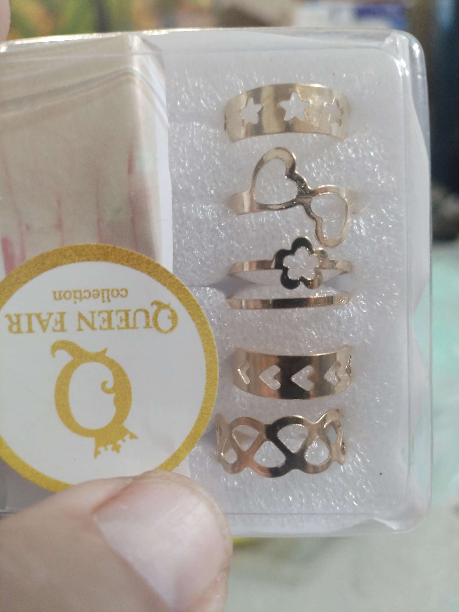 Фотография покупателя товара Набор колец «Мечта», 5 шт. МИКС - Фото 4