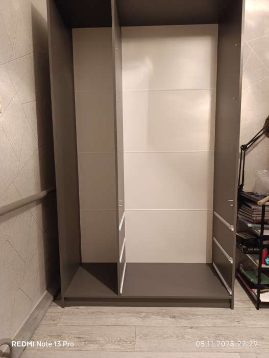 Фотография покупателя товара Шкаф – пенал «Мадера», 400×520×2100 мм, цвет графит - Фото 8