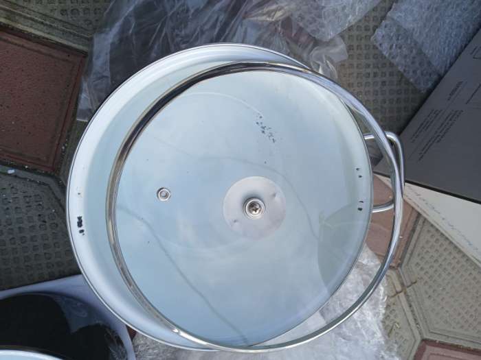 Фотография покупателя товара Набор эмалированных кастрюль Iseberg, 3 предмета: 2 л, 3 л, 4 л, индукция - Фото 3