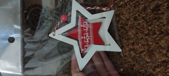Фотография покупателя товара Елочная игрушка «Звезда» - Фото 1