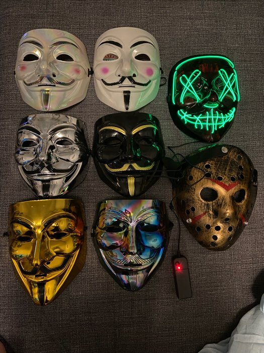 Фотография покупателя товара Карнавальная маска «Гай Фокс», белый перламутр - Фото 2