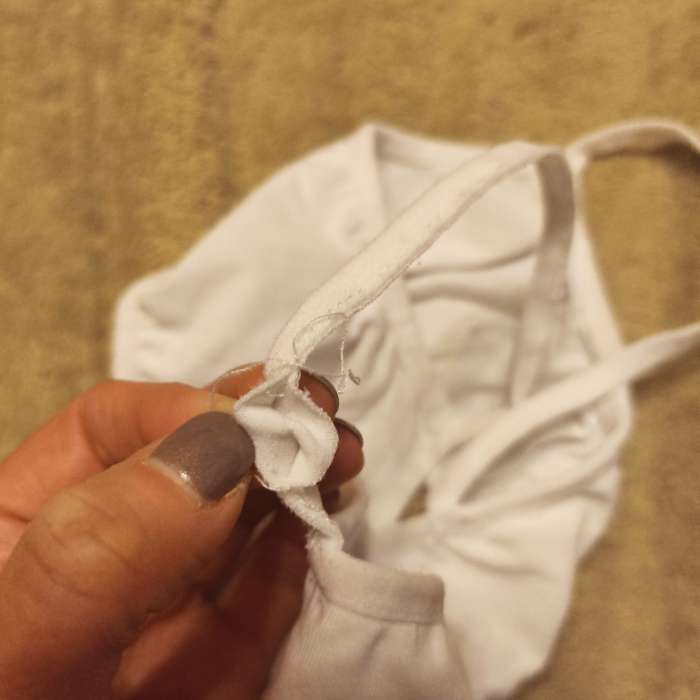 Фотография покупателя товара Топ бельевой для девочки, на тонких бретелях, белый, рост 134-140 см - Фото 5