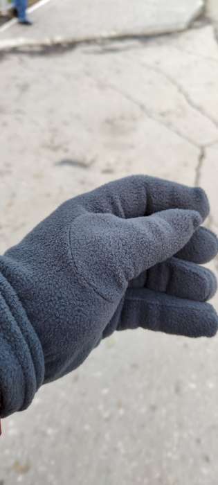 Фотография покупателя товара Перчатки флисовые ONLYTOP, серые, размер L-XL - Фото 8