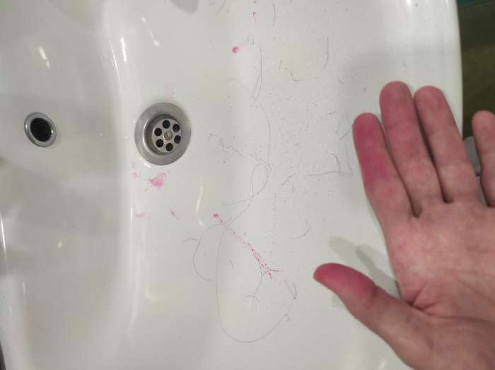 Фотография покупателя товара Спрей-краска для волос VITA UDIN, розовая, 50 мл