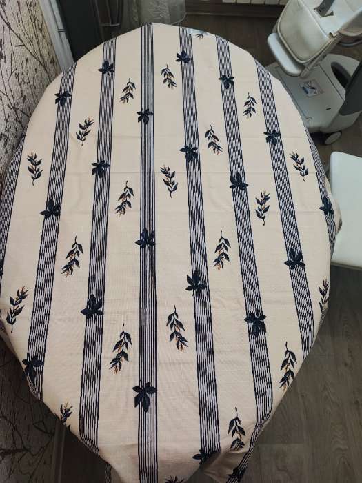 Фотография покупателя товара Скатерть «Этель» Leaves, 149×180 см, 100% хлопок, репс 220 г/м² - Фото 4