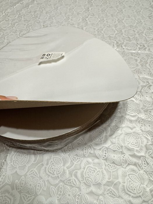 Фотография покупателя товара Подложка для торта, белая, 22 см, 0.8 мм - Фото 3