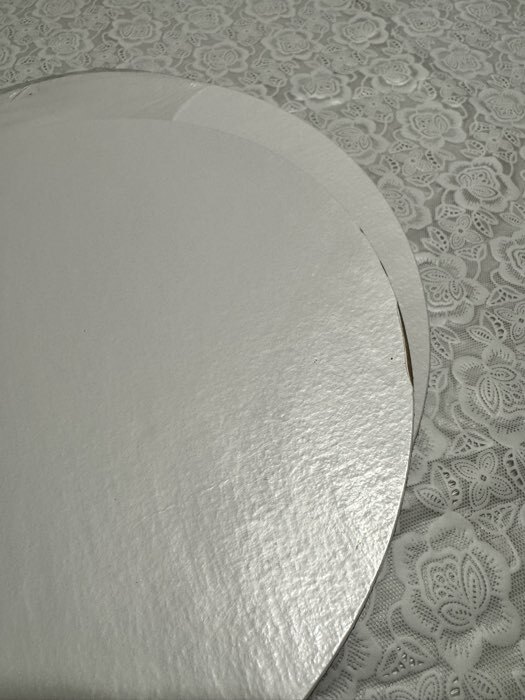 Фотография покупателя товара Подложка для торта, белая, 22 см, 0.8 мм - Фото 4