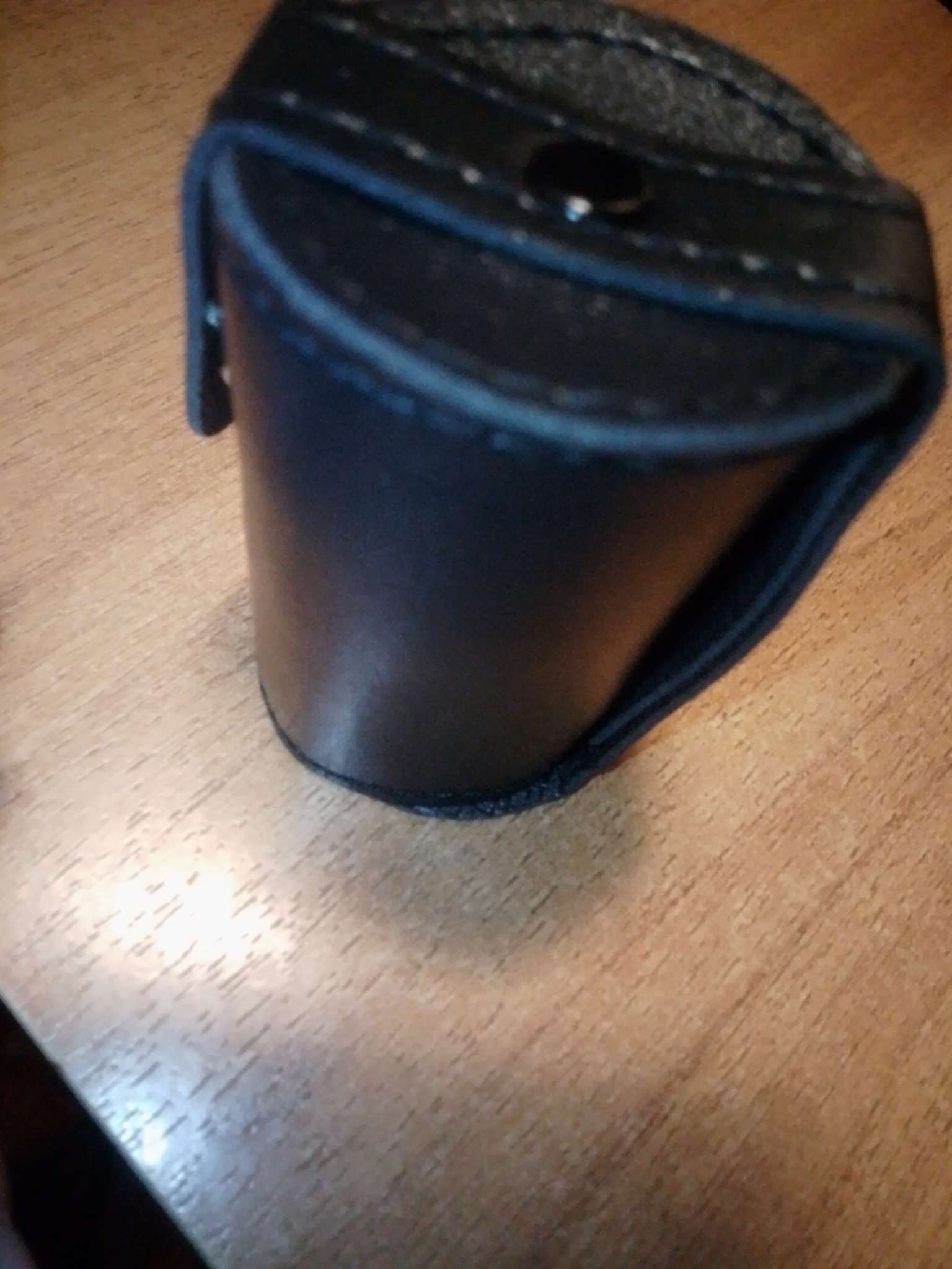 Фотография покупателя товара Набор стопок, 30 мл, 4 шт., 4×3.5 см, нержавеющая сталь, экокожа, чёрный - Фото 1