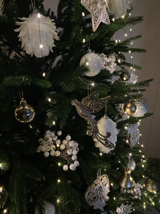 Фотография покупателя товара Ёлочная игрушка «Зимнее волшебство. Птица» пластик, сияние 9.5×16 см, золото - Фото 1