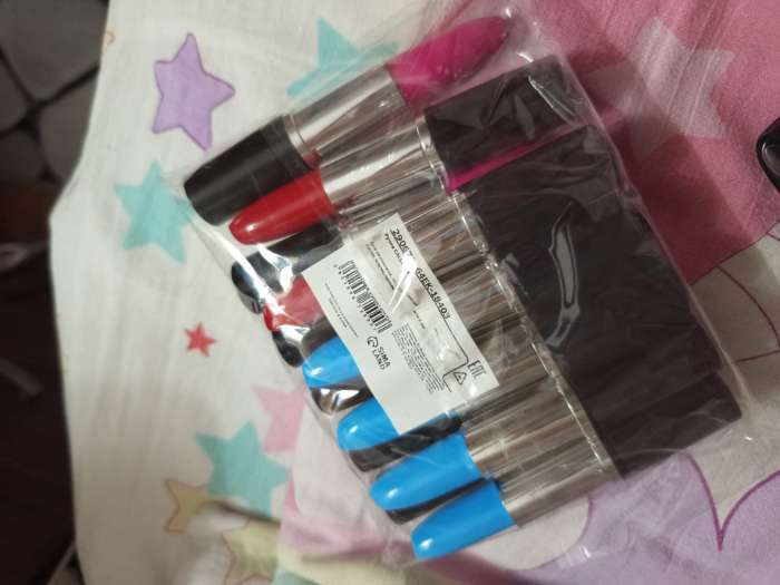 Фотография покупателя товара Ручка-прикол Calligrata «Помада», синий/чёрный стержень, шариковая, МИКС - Фото 1