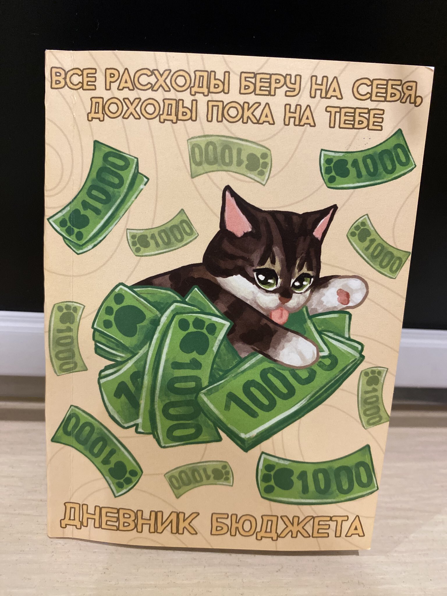 Фотография покупателя товара Блокнот для планирования финансов А6, 68 л «Котик» - Фото 1