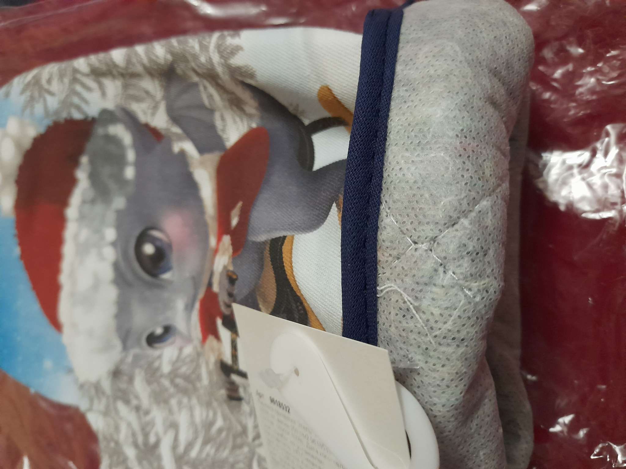 Фотография покупателя товара Варежка-прихватка «Этель», 20×28 см, 100% хлопок, ватин 250 г/м² - Фото 2