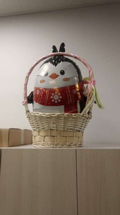 Фотография покупателя товара Воздушный шар фольгированный 28" «Пингвин» - Фото 1