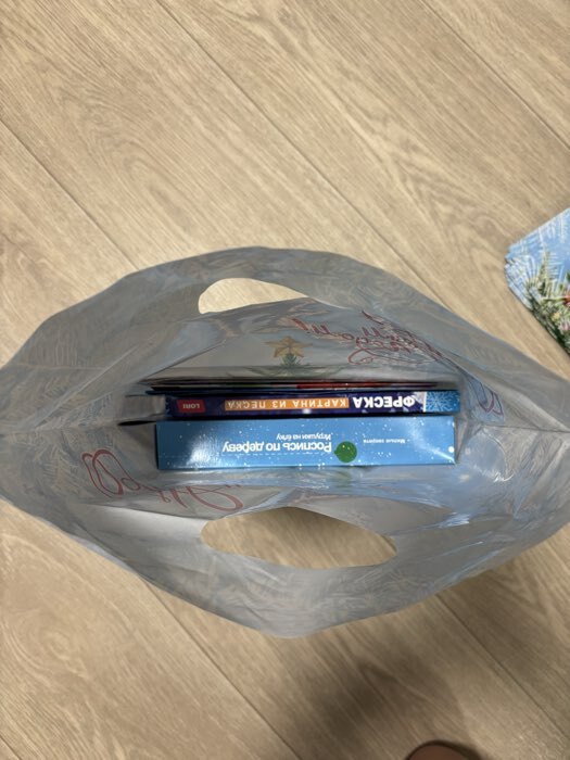 Фотография покупателя товара Пакет подарочный новогодний «Пингвинёнок почтальон», полиэтиленовый с вырубной ручкой, 30×40 см - Фото 4