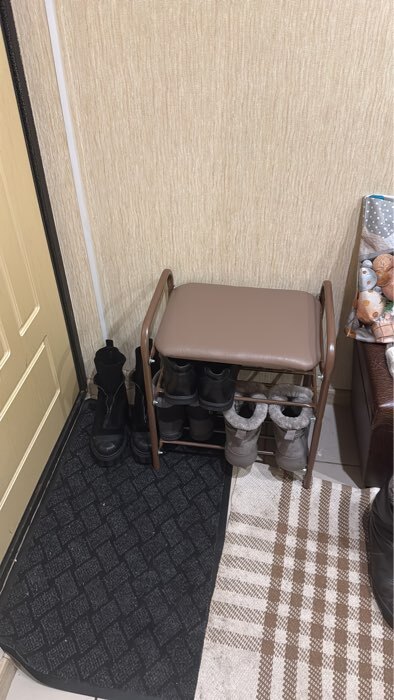 Фотография покупателя товара Коврик придверный влаговпитывающий «Крафт», 80×120 см, серый - Фото 1