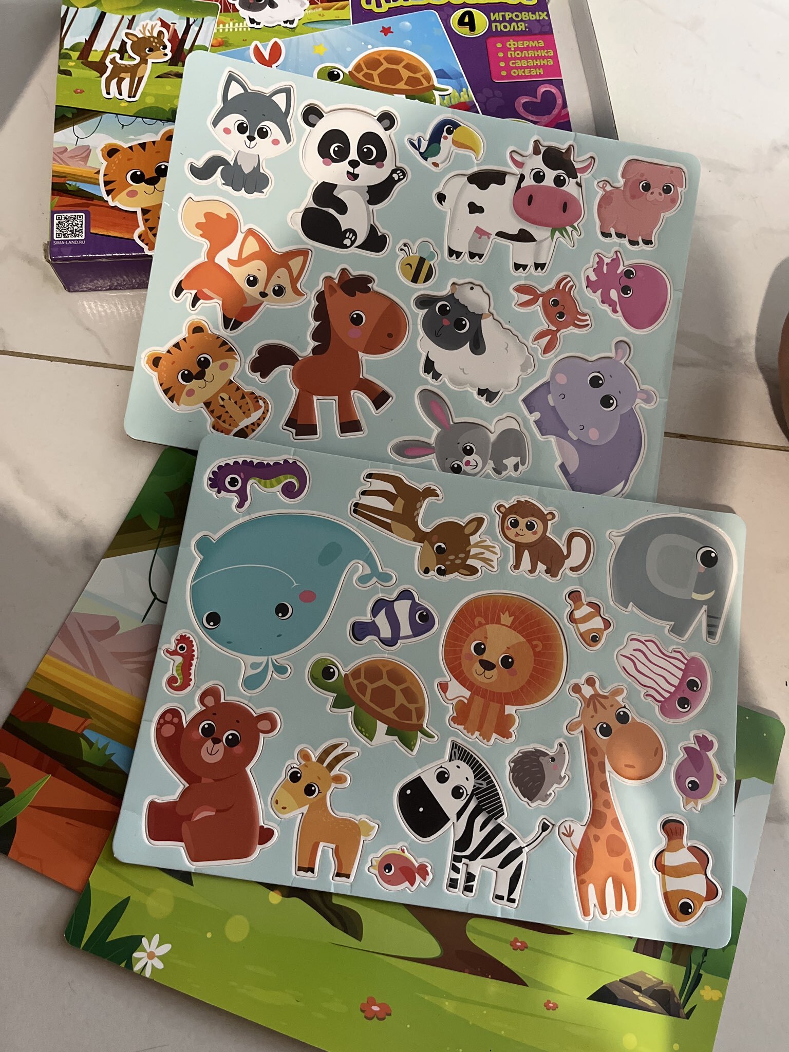 Фотография покупателя товара Магнитная игра «Мир животных», 4 игровых поля, 33 элемента - Фото 1