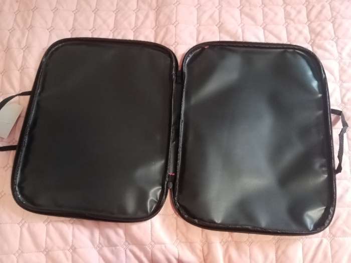 Фотография покупателя товара Папка с ручками текстильная А4, Calligrata «Офис», для бумаг, для офиса, нейлон 600D, лён, розовая, ПМ/1, 350×270×20 мм - Фото 3