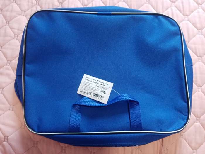 Фотография покупателя товара Папка с ручками текстильная А4, 350×270×70 мм, Calligrata «Офис», внутренний карман, чёрная - Фото 1