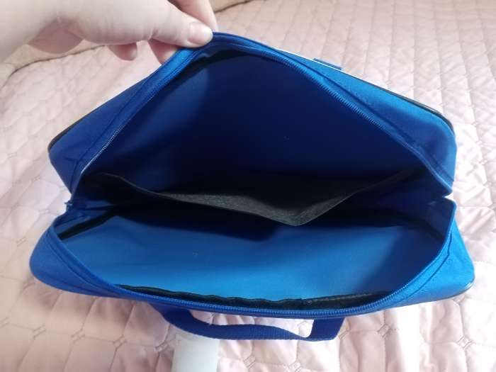 Фотография покупателя товара Папка с ручками текстильная А4, 350×270×70 мм, Calligrata «Офис», внутренний карман, чёрная - Фото 2