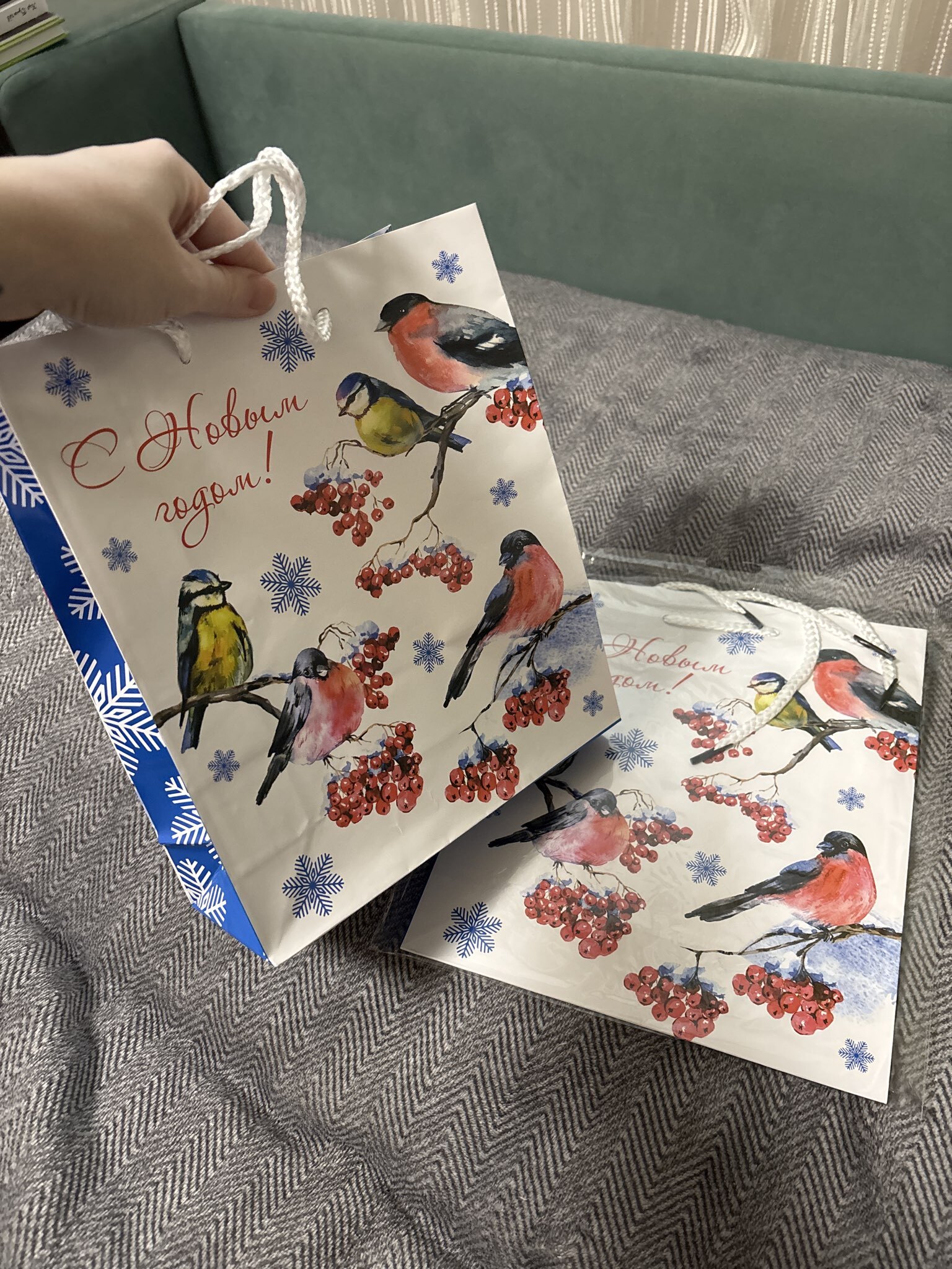 Фотография покупателя товара УЦЕНКА Пакет подарочный ламинированный новогодний «Новый год», ML 21×25×8 см, МИКС - Фото 14