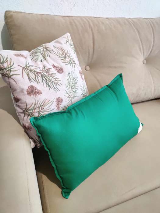 Фотография покупателя товара Наволочка декоративная новогодняя «Этель. Веточки», 40×40 см, велюр - Фото 1