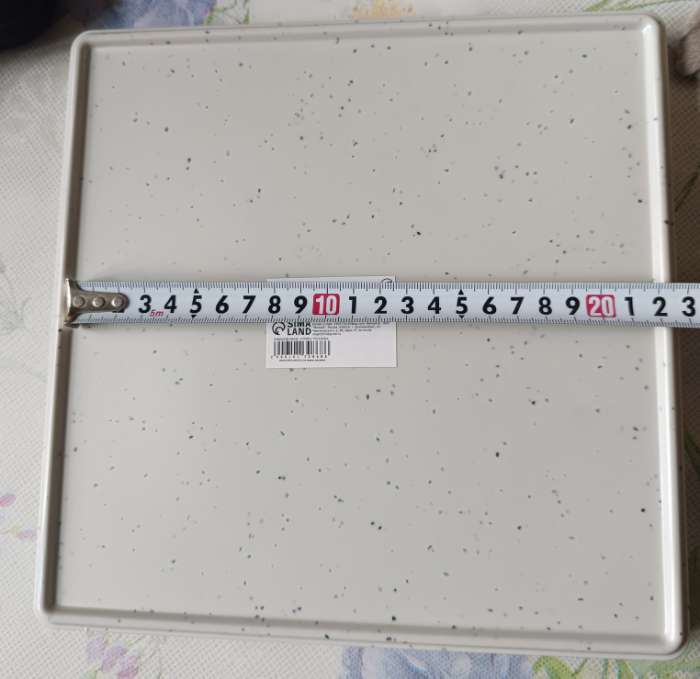 Фотография покупателя товара Блюдо сервировочное «Мрамор», 24.5×2.5 см, серое - Фото 7