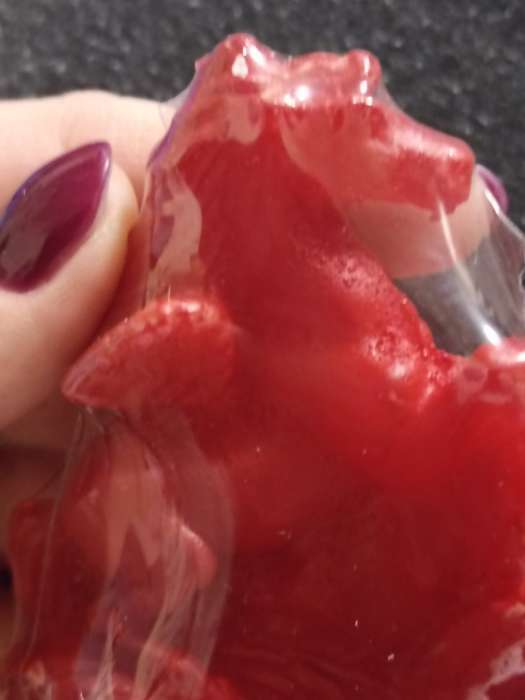 Фотография покупателя товара Свеча декоративная «Лошадка-Пегас» 3.5×6.5×8 см, красный - Фото 1