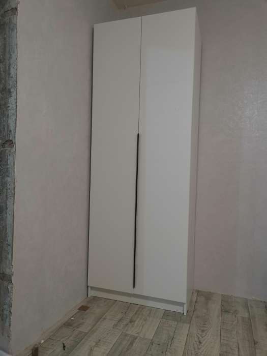 Фотография покупателя товара Шкаф прямой трёхстворчатый «Бруно», 1200×505×2216 мм, цвет белый - Фото 11