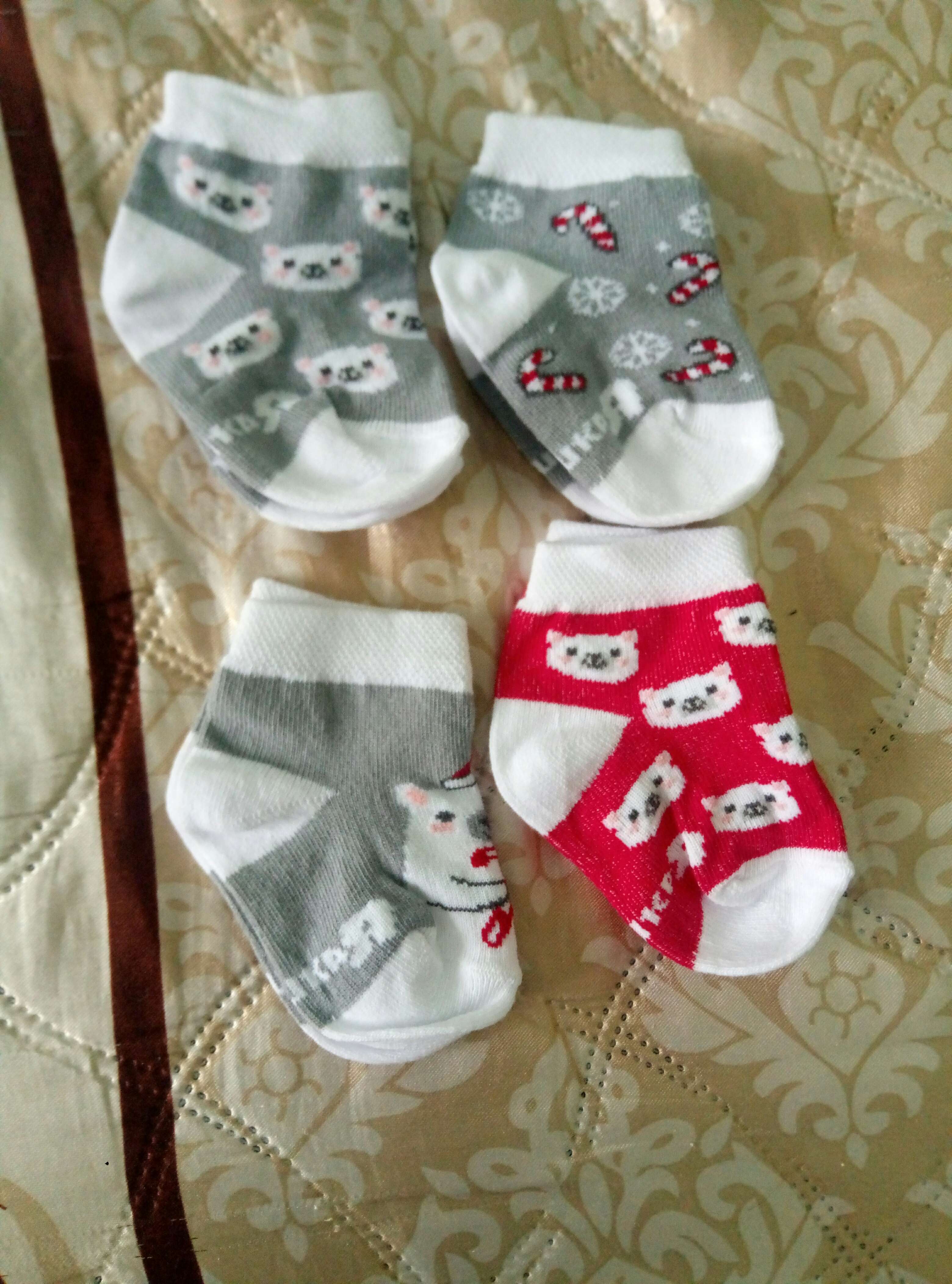 Фотография покупателя товара Набор новогодних носков Крошка Я «Тигруля», 4 пары, 10-12 см - Фото 6