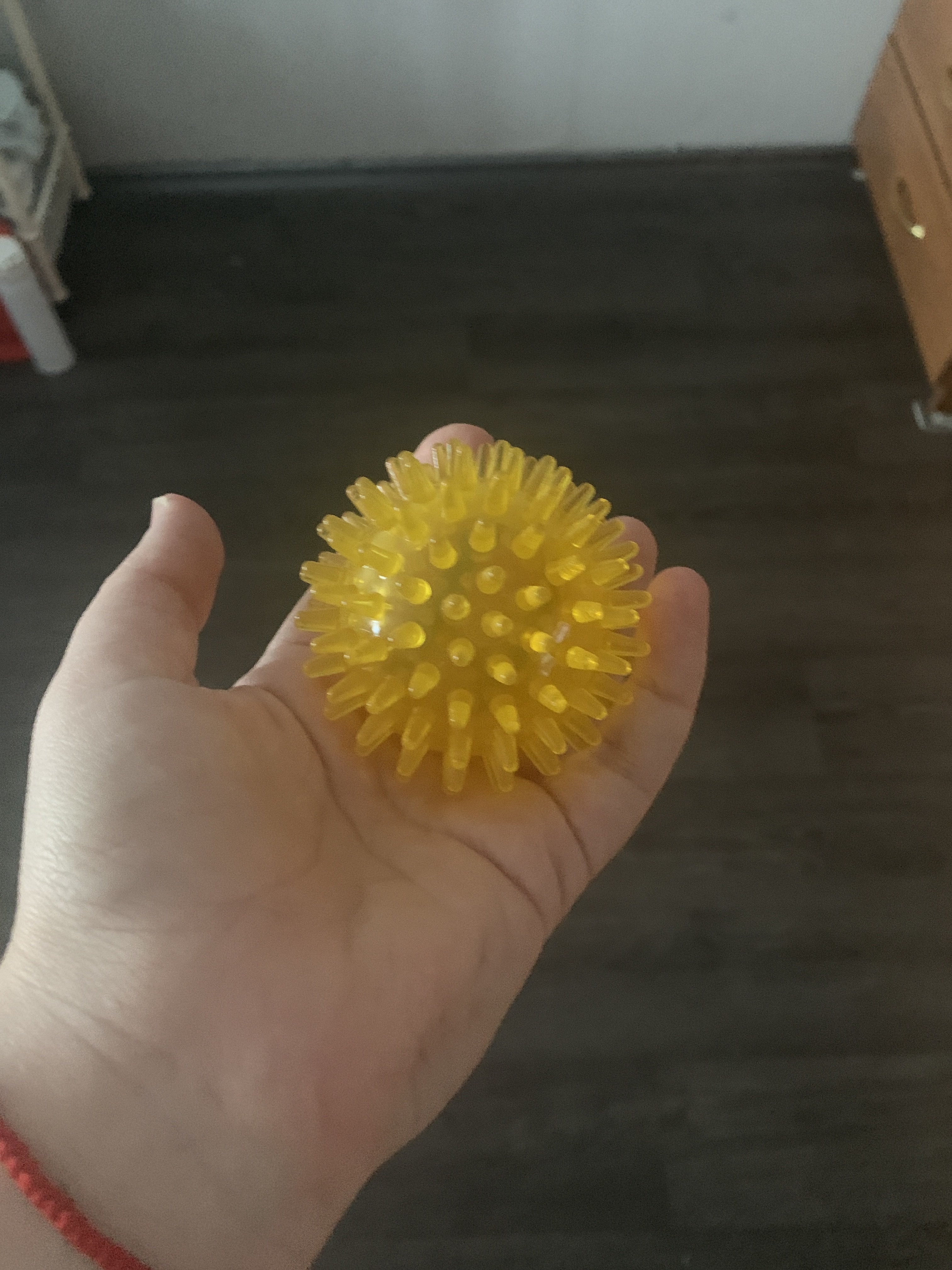 Фотография покупателя товара Массажёр «Чудо-мячик», d = 6 см, цвет МИКС - Фото 1