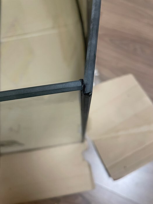 Фотография покупателя товара Аквариум «Телевизор» с крышкой, 115 л, 93×32×42/47 см, чёрный - Фото 5