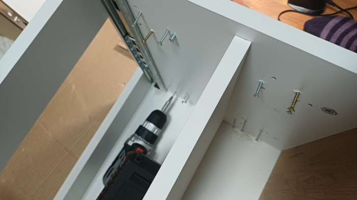 Фотография покупателя товара Тумба прикроватная «Теодора», 480×421×500 мм, цвет белый, крафт золотой - Фото 7