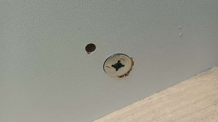 Фотография покупателя товара Тумба прикроватная «Теодора», 480×421×500 мм, цвет белый, крафт золотой - Фото 10