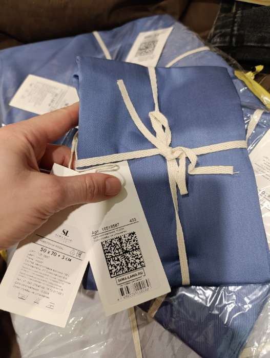 Фотография покупателя товара Наволочка SL Home Modal, 50×70+3 см, синяя, модал, эвкалиптовое волокно 100% - Фото 4