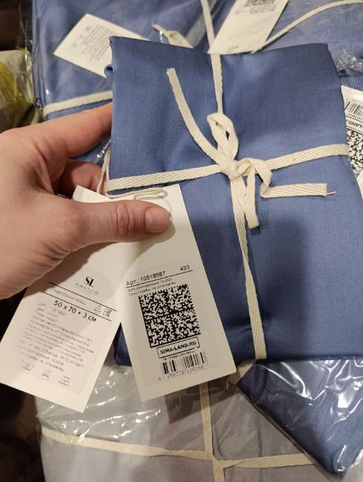 Фотография покупателя товара Наволочка SL Home Modal, 50×70+3 см, синяя, модал, эвкалиптовое волокно 100% - Фото 5