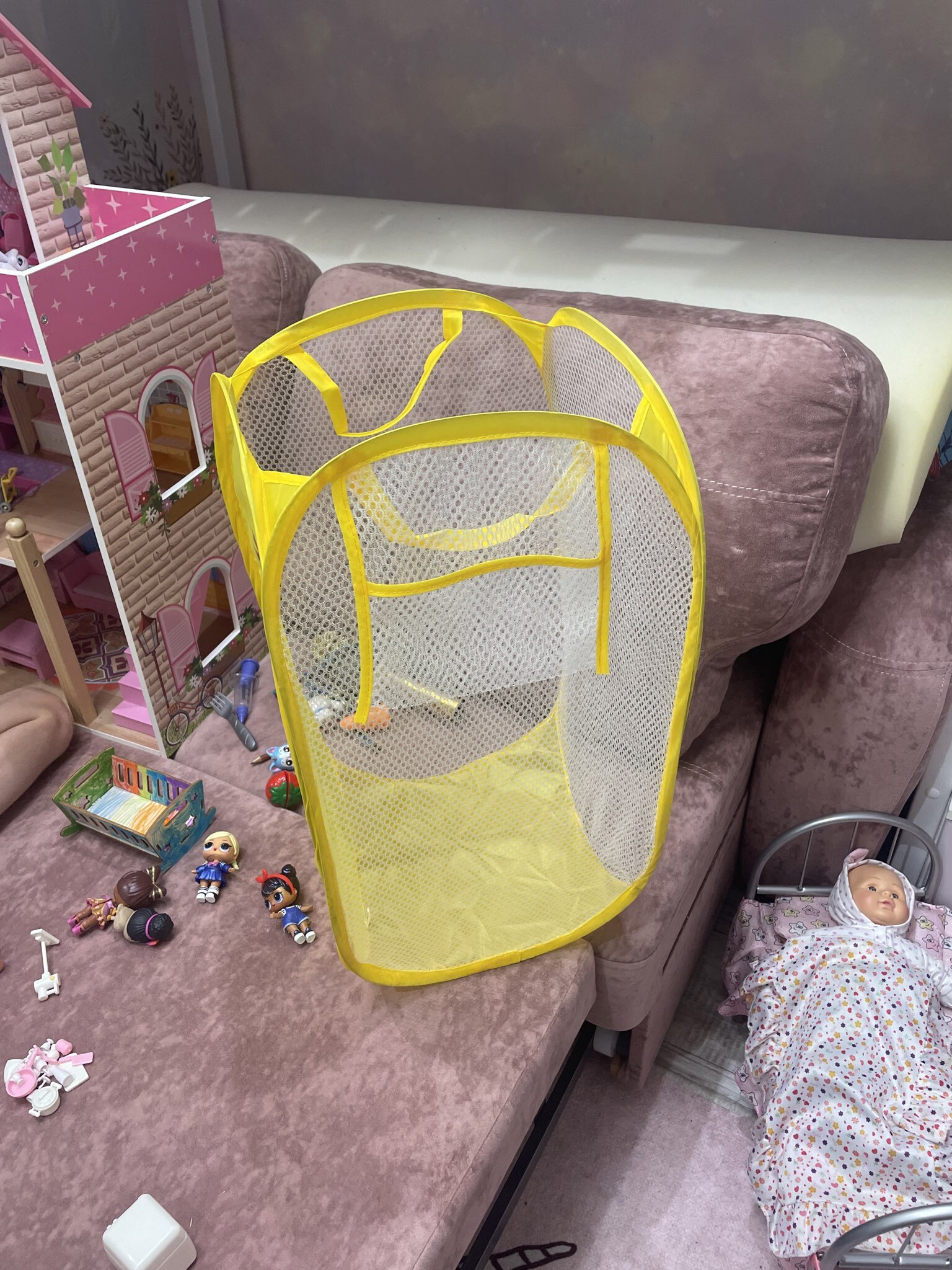 Фотография покупателя товара Корзина для хранения игрушек «Моя радость» с термопринтом - Фото 2