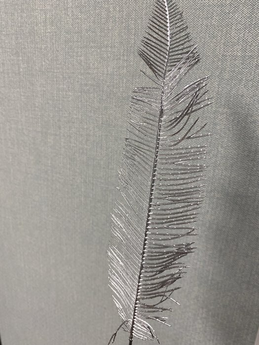 Фотография покупателя товара Декор блеск «Тонкое пёрышко», 8×38 см, МИКС (золото, серебро) - Фото 2