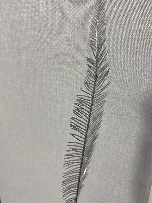 Фотография покупателя товара Декор блеск «Тонкое пёрышко», 8×38 см, МИКС (золото, серебро) - Фото 3