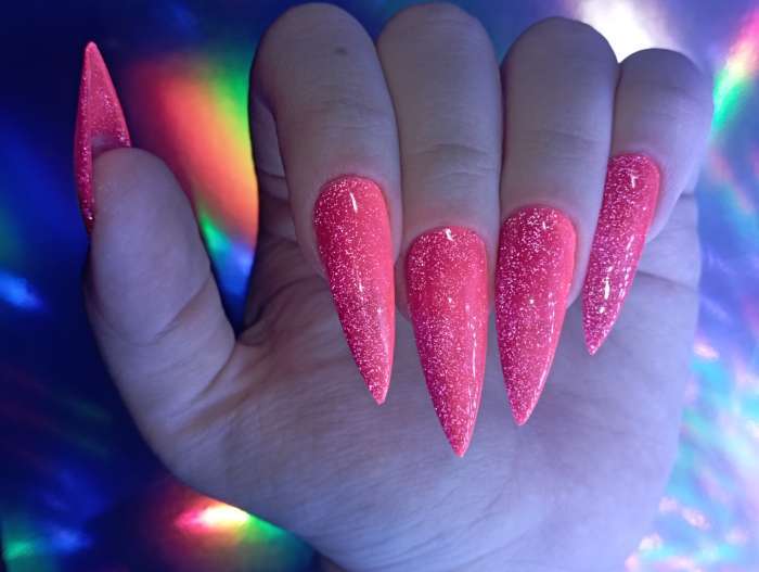 Фотография покупателя товара Гель лак для ногтей, неоновый, светоотражающий, трехфазный, 10 мл, LED/UV, синий (15) - Фото 1