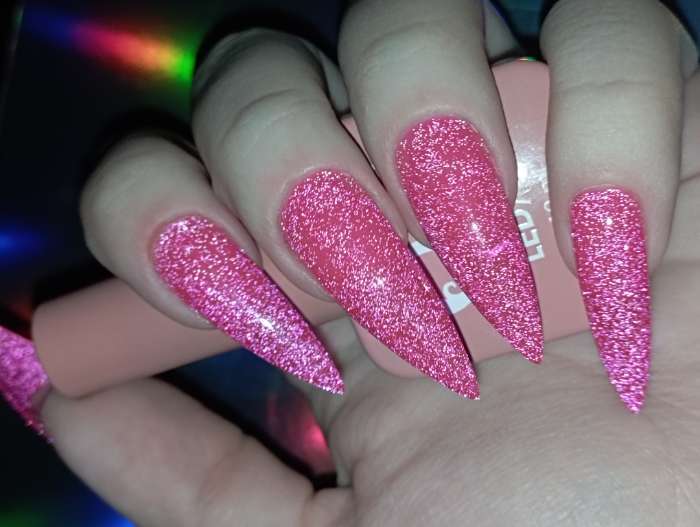 Фотография покупателя товара Гель лак для ногтей, неоновый, светоотражающий, трехфазный, 10 мл, LED/UV, синий (15) - Фото 2