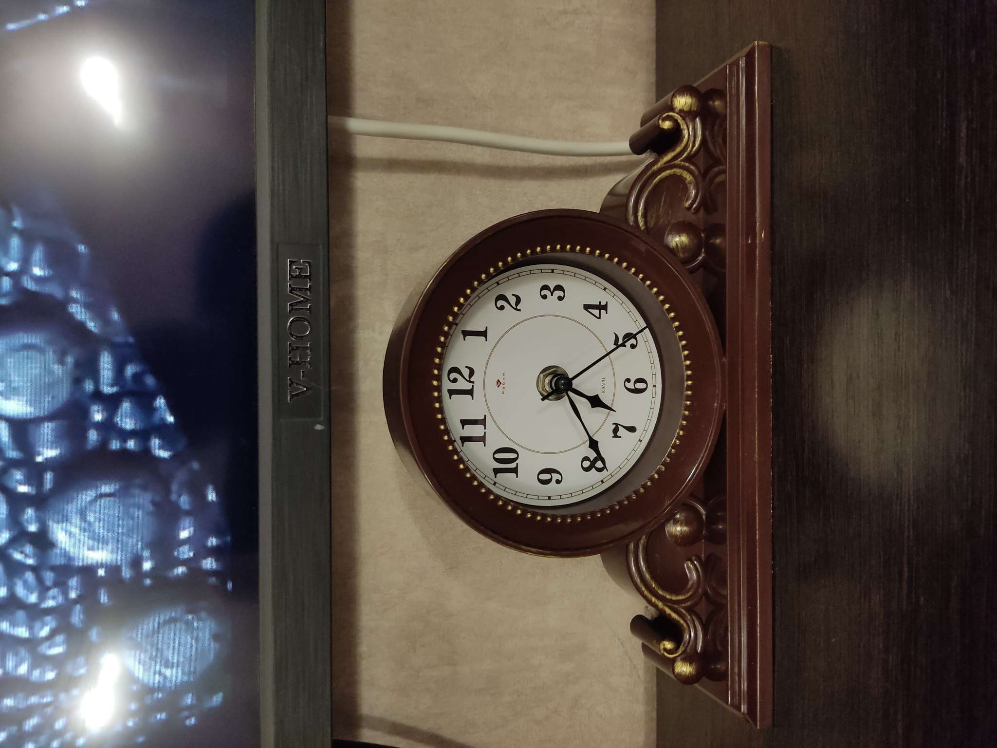 Фотография покупателя товара Часы настольные каминные «Милица», бесшумные, d=9.5 см, белые - Фото 1