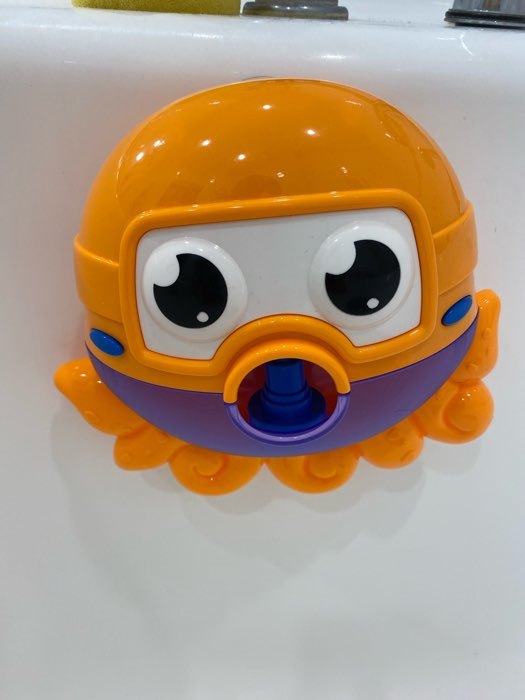 Фотография покупателя товара Игрушка для ванны «Осьминог», пузыри, на присоске - Фото 2