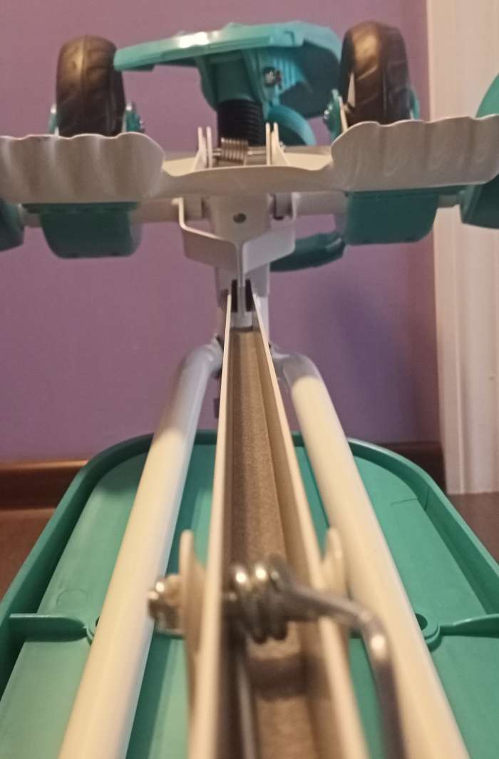 Фотография покупателя товара Снегокат с колёсами «Тимка спорт 6 Ми-ми-мишки», с родительской ручкой, со спинкой и ремнём безопасности, цвет бирюзовый - Фото 27