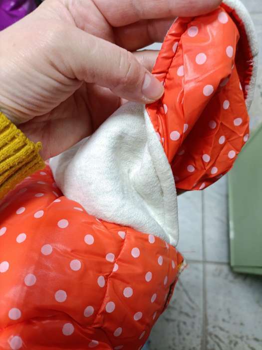 Фотография покупателя товара Комбинезон «Для прогулки», размер 18, ДС 40 см, ОГ 50 см, ОШ 38 см, оранжевый - Фото 2