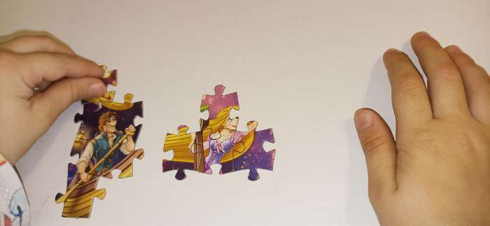 Фотография покупателя товара Пазлы детские для девочек «Принцессы», набор 10в1, 54 детали в каждом - Фото 2