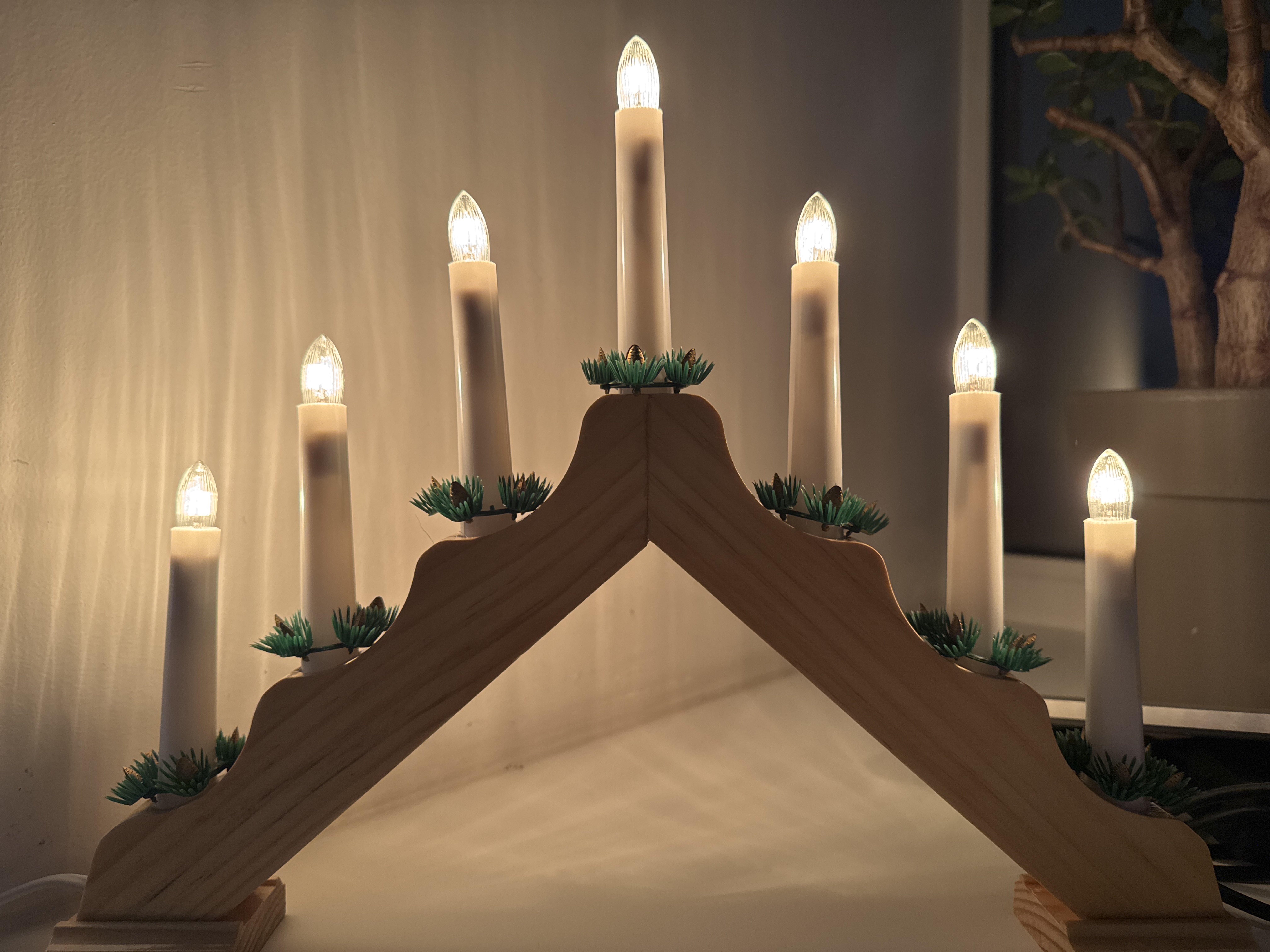 Фотография покупателя товара Светодиодная фигура «Рождественская горка» 39×31×5 см, дерево, 220 В, свечение тёплое белое - Фото 11