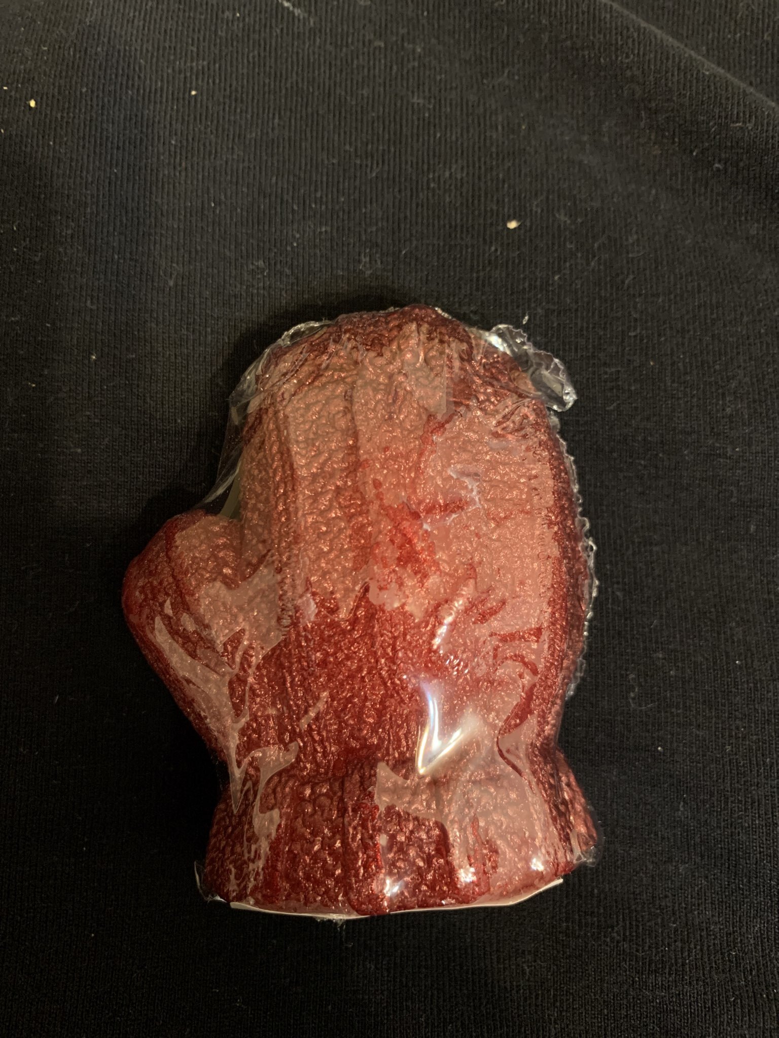 Фотография покупателя товара Свеча декоративная «Варежка», лак золото - Фото 1