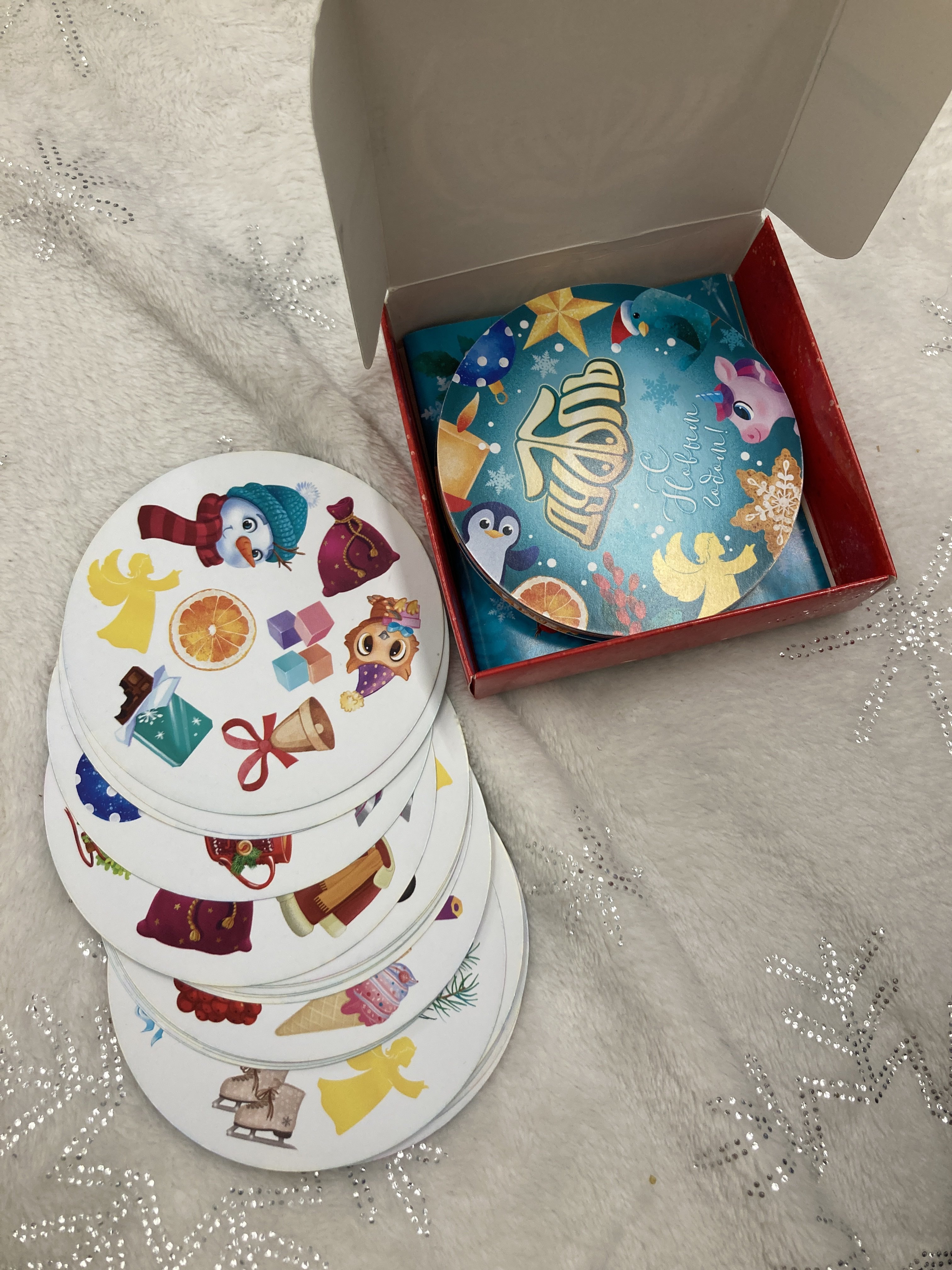 Фотография покупателя товара Новогодняя настольная игра «Новый год: Дуббль сладости», 55 карт, 5+ - Фото 17