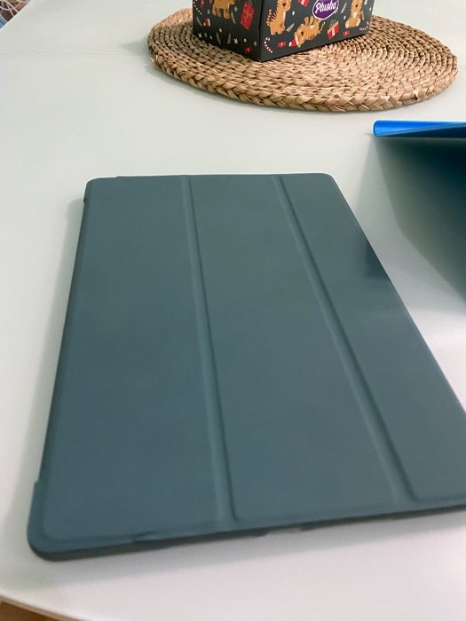 Фотография покупателя товара Чехол для iPad 7/8/9, 10.2", кожзам, силикон, темно-синий - Фото 3