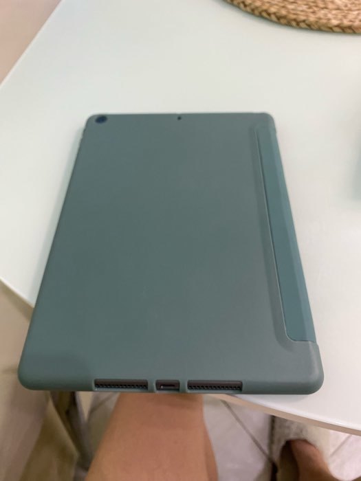 Фотография покупателя товара Чехол для iPad 7/8/9, 10.2", кожзам, силикон, серый - Фото 2